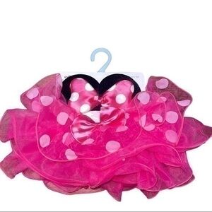 Polkadot Fuchsia and White  Minnie Tutu and Headband